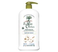 LE PETIT OLIVIER - Crema doccia extra morbida e idratante - latte di cotone - per tutta la famiglia - PH neutro per la pelle - senza sapone e senza coloranti - Made in France - 750 ml