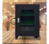 Le Phone Charging Stat Cabinet 30 Slot USB Charging Locker per 20 60 Dispositivi Sicuro Cellulare Ricaricabile Sto Nero Statistiche di Ricarica per Eventi & Uffici