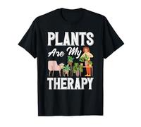 Le Piante degli Amanti delle Piante Sono la mia Terapia con Fiori succulenti Maglietta