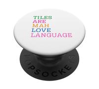 Le piastrelle Mahjong sono il mio linguaggio d'amore PopSockets PopGrip Adesivo