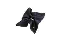 le piccole pinzette, Arco for cravatta for capelli a righe con sciarpa quadrata in tessuto multicolore(Dark gray)