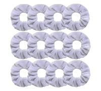 le piccole pinzette, Scrunchies in velluto Fasce elastiche for capelli multicolori da 12 pezzi(WHITE)