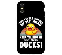Le piccole voci nella mia testa che mi dicono di avere più anatre Custodia per iPhone X/XS