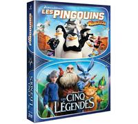 Le Pinguini Di Madagascar + Le Cinque Leggende Cofanetto DVD Nuova