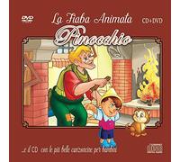 Le Più Belle Canzoncine & Fiabe Cd Audio + DVD di Pinocchio Idea Regalo per bambini e Per Feste di compleanno