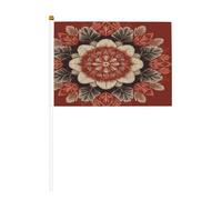 Le più belle mini bandiere floreali, resistenti, 14 x 20 cm, piccole bandiere su bastoncini per esterni, cortile e giardino, confezione da 6 e 10 pezzi