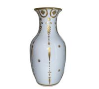 Le Porcellane - Vaso Bianco e Oro 21 cm