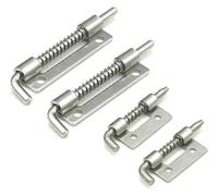 le porte, 2-Pack 304 Stainless Steel Spring Loaded Security Bolt Latch Door Cabinet Locks Multisize(L Right)