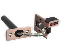 le porte, Silent Spring Heavy Duty Door Chain Lock Zinc Alloy Concealed Latch Multicolor(Red Patina)