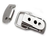 le porte, Silver Spring Buckle Hasp Latch Tool Box Lock For Iron Wooden Boxes Cabinets Drawers(Iron Nickel Plated)