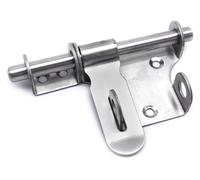 le porte, Sliding Bolt Gate Latch With Padlock Hole Metal For Left Right Hand Shed Fence Barn(Medium)