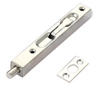 le porte, Stainless Steel Flush Bolt Lock Multicolor 6-18in For French Composite Wooden Doors(Silver,8in)