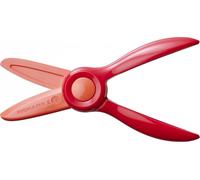 Fiskars Forbici per bambini, Da 2 anni in su, Per imparare a tagliare, Lunghezza: 13 cm, Lame e impugnatura in plastica, Rosso, Starter, 1064065