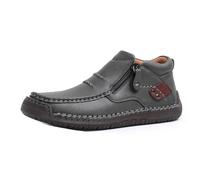 Le Prime Scarpe Da Uomo Giovani, Ortopediche Slip-on Da Uomo In Pelle