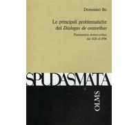 Le principali problematiche del "Dialogus de oratoribus"