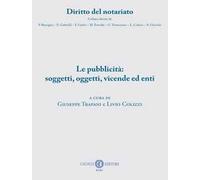 Le pubblicità: soggetti, oggetti, vicende ed enti