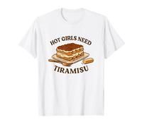 Le Ragazze Calde delle Donne Hanno Bisogno di Un Dessert Italiano Vintage Anni '90 al tiramisù Maglietta