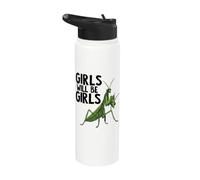 Le ragazze della mantide religiosa saranno ragazze Stainless Steel Insulated Water Bottle