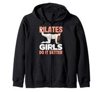 Le ragazze di Pilates lo fanno meglio ispirando il fitness Felpa con Cappuccio