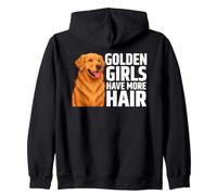 Le Ragazze Dorate Hanno più Capelli Funny Golden Retriever Felpa con Cappuccio