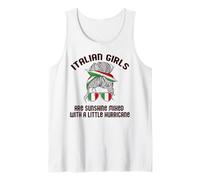 Le Ragazze Italiane Sono Sole Miste con Hurricane Italy Meme Canotta