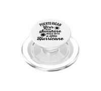 Le ragazze portoricane sono sole e un uragano testo nero PopSockets PopGrip per MagSafe