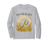 Le Ragazze saranno Will Girls Praying Mantis Boho Rainbow Maglia a Manica