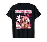 Le Ragazze Sono Brave in Matematica Retro Forza Maglietta