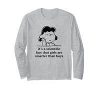 Le Ragazze Sono più Intelligenti dei Ragazzi Maglia a Manica