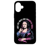 Le ragazze vogliono solo avere diritti fondamentali Femminista Monna Lisa Custodia per iPhone 16 Plus