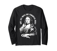 Le Ragazze vogliono Solo Avere Diritti fondamentali Femminista Monna Lisa Maglia a Manica