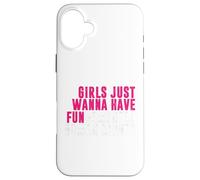 Le ragazze vogliono solo avere diritti umani fondamentali femminista Custodia per iPhone 16 Plus