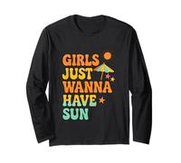 Le Ragazze vogliono Solo Avere Il Sole retrò Estate Maglia a Manica