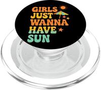 Le ragazze vogliono solo avere il sole retrò estate PopSockets PopGrip per MagSafe