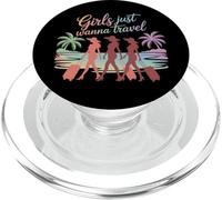 Le ragazze vogliono solo viaggiare divertimento avventura squadra dicendo PopSockets PopGrip per MagSafe