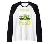 Le Rane Sono Amiche Non Cibo Maglia con Maniche Raglan