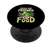 Le rane sono amiche non cibo PopSockets PopGrip Adesivo