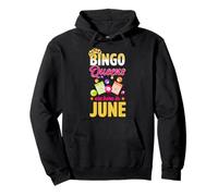 Le regine del Bingo nascono nel mese di nascita di giugno Bingo Queen Felpa con Cappuccio