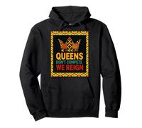 Le Regine Non competono We Reign Kente Crown African Pride Felpa con Cappuccio