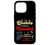Le regine sono nate a novembre Compleanno Confidence is My Crown Custodia per iPhone 16 Pro