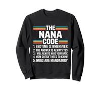 Le Regole Divertenti del codice Nana per Nipoti e Nana Love Felpa