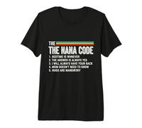 Le Regole Divertenti del codice Nana per Nipoti e Nana Love Maglietta Premium