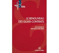 Le renouveau des quasi-contrats