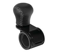 LE Revolve Pomello Volante In Pelle Con Cuciture Silver Staffa Nera