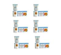 Le Ricette del Dott.Pignacca, Calendula Crema Lenitiva, con Calendula, Olio di Mandorle, Burro di Karitè, Vitamina E e Aloe Vera, Lenisce la Pelle Contro Irritazioni e Rossori, 75 ml x 6