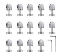 le ringhiere di vetro, 14 morsetti for vetro in acciaio inossidabile a forma di U regolabili da 8-10-12 mm for porta in, morsetto for pavimento in Più affidabile(8mm,60mm high)