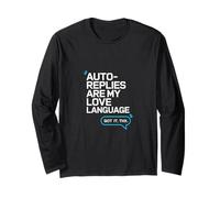 Le risposte Automatiche Sono Il Mio linguaggio d Amore - Umorismo sul Posto di Lavoro Maglia a Manica