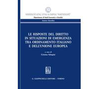 Le risposte del diritto in situazioni di emergenza tra ordinamento italiano e dell'Unione Europea