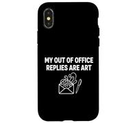 Le risposte fuori sede sono l'equilibrio della vita del lavoro artistico Custodia per iPhone X/XS