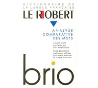 Le Robert brio: Analyse des mots et régularités du lexique